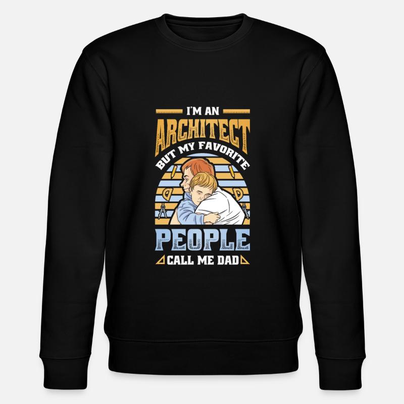 I am an architect - Stanley/Stella CHANGER Unisex Organic Sweatshirt - black