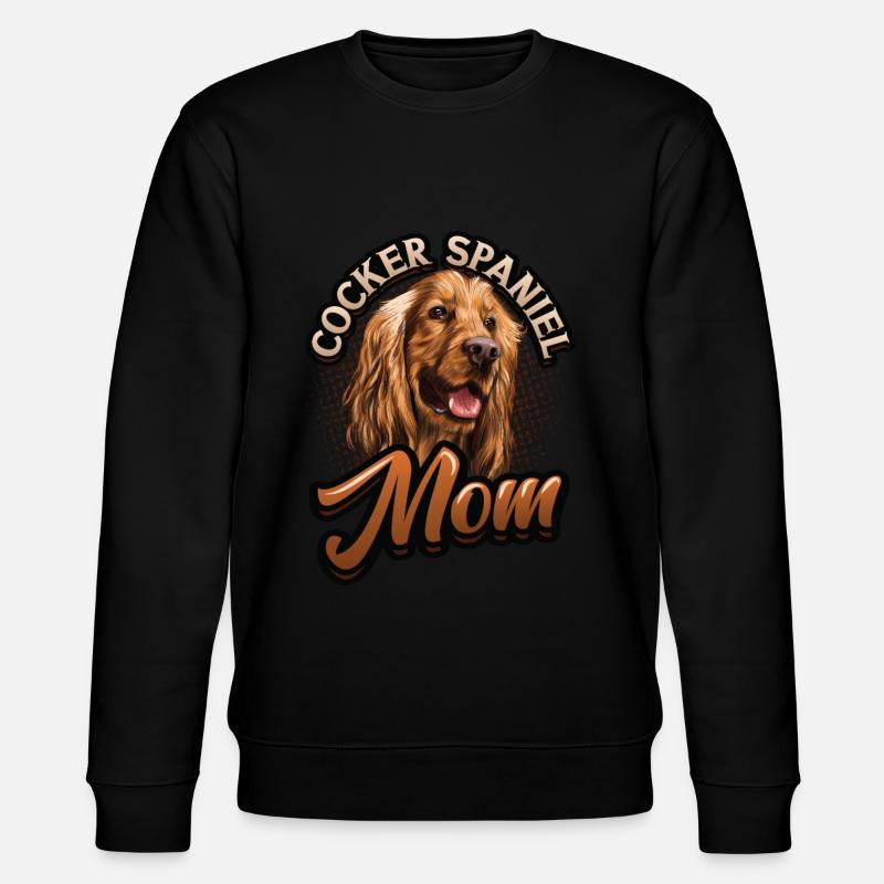 Cocker Spaniel Mom - Stanley/Stella CHANGER Unisex Organic Sweatshirt - black