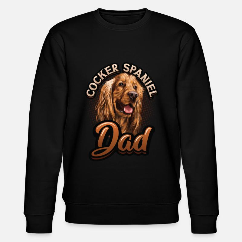 Cocker Spaniel Dad - Stanley/Stella Unisex Bio-Sweatshirt CHANGER  - Schwarz