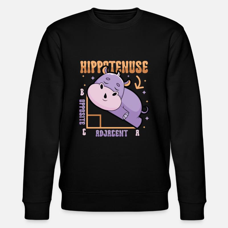 Hippotenuse, en face, adjacente - Sweat bio CHANGER Stanley/Stella Unisexe - noir