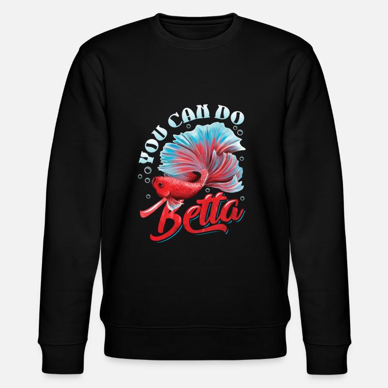 Détention de poisson betta - Sweat bio CHANGER Stanley/Stella Unisexe - noir