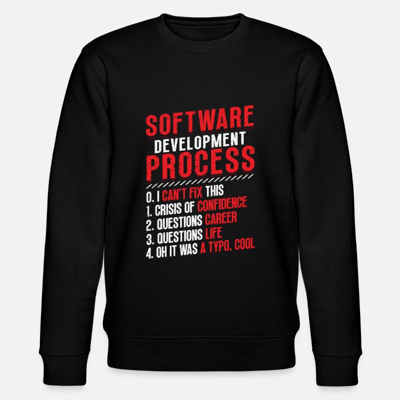 Software development process, programming - Stanley/Stella CHANGER Unisex Organic Sweatshirt - black