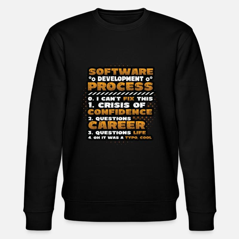 Software-Entwicklungsprozess, Programmierung - Stanley/Stella Unisex Bio-Sweatshirt CHANGER  - Schwarz