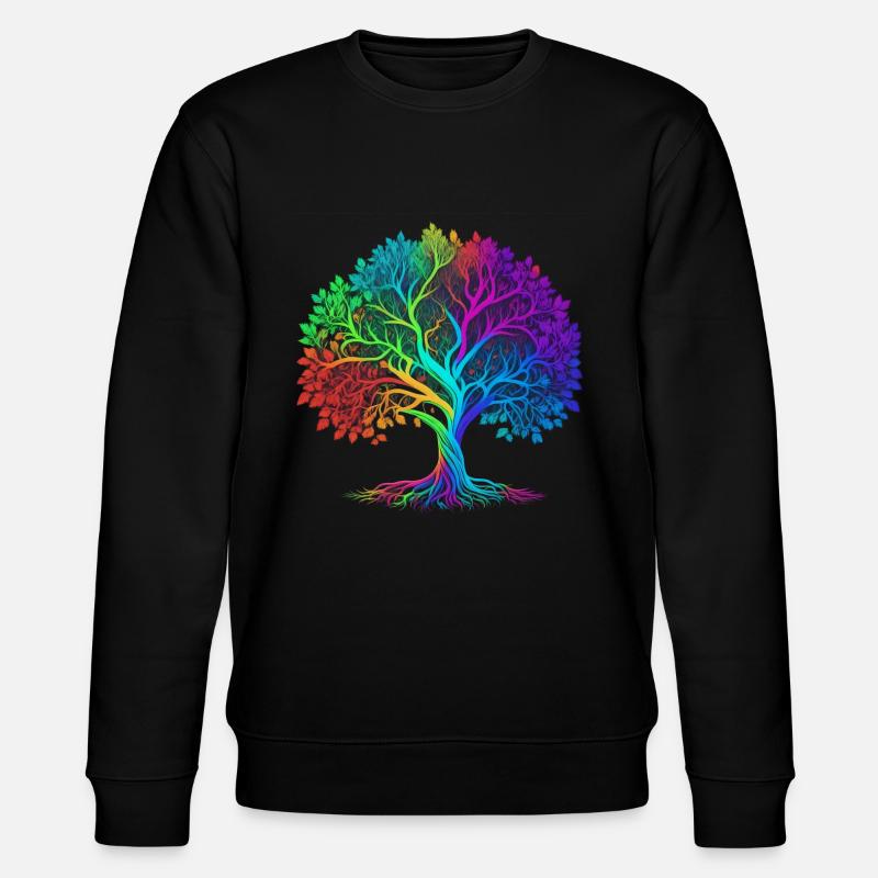 Arbre de vie Lebensbaum Yggdrasil - Sweat bio CHANGER Stanley/Stella Unisexe - noir