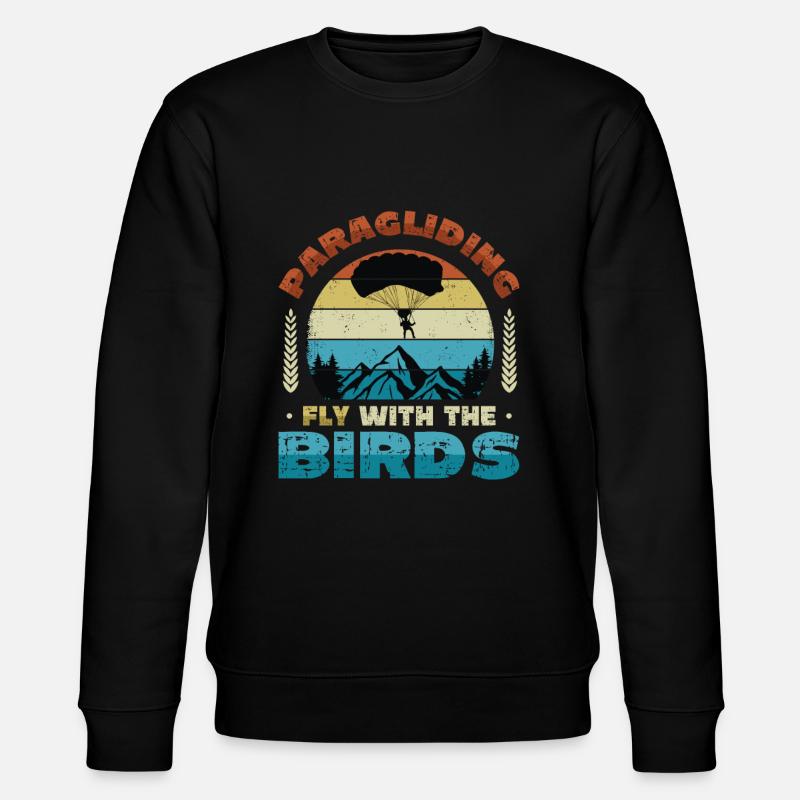 Parapente, volez avec les oiseaux - Sweat bio CHANGER Stanley/Stella Unisexe - noir