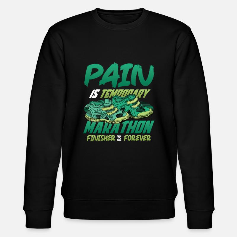 Marathonien finisher, est éternel marathonien - Sweat bio CHANGER Stanley/Stella Unisexe - noir
