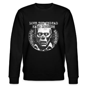 Zombie contre fascisme Zombies - Sweat bio CHANGER Stanley/Stella Unisexe - noir - Devant - Nik (191cm) & Marisol (170cm)