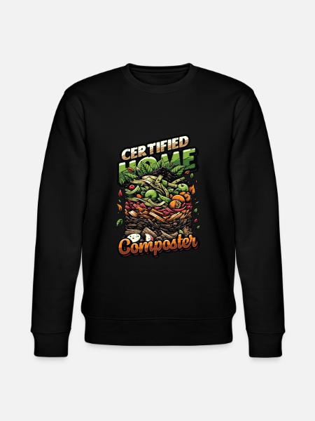 Composting Enthusiast Vermiculture Kompostierung - Stanley/Stella CHANGER Unisex Organic Sweatshirt - black