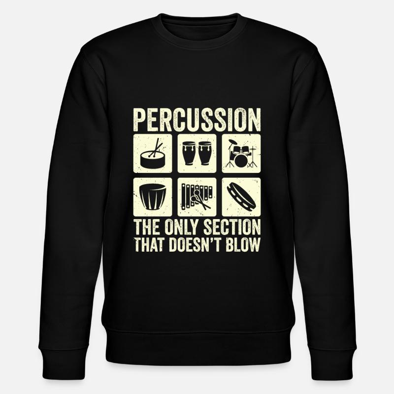 Percussion Drummer Drumming Drums Schlagzeug - Stanley/Stella Unisex Bio-Sweatshirt CHANGER  - Schwarz