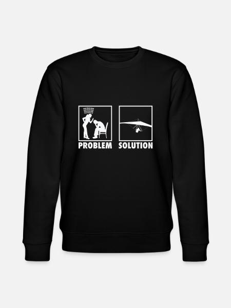 Paragliding Paragliders Statement Problem - Stanley/Stella CHANGER Unisex Organic Sweatshirt - black