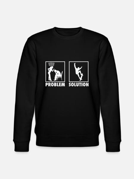Skateboarding Skateboarders Statement Problem - Stanley/Stella Unisex Bio-Sweatshirt CHANGER  - Schwarz