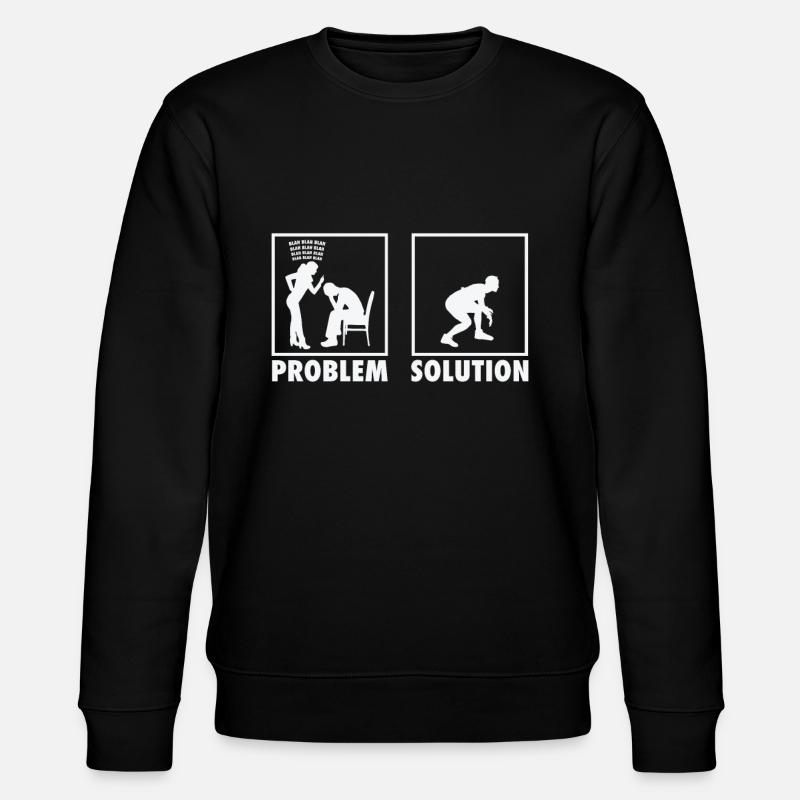Wrestling Wrestlers Statement Problem Solution. - Stanley/Stella Unisex Bio-Sweatshirt CHANGER  - Schwarz