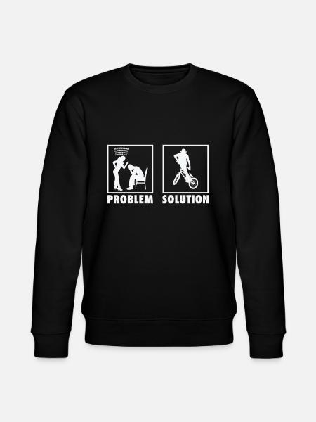 BMX Bikers Statement Problem Solution. - Stanley/Stella Unisex Bio-Sweatshirt CHANGER  - Schwarz