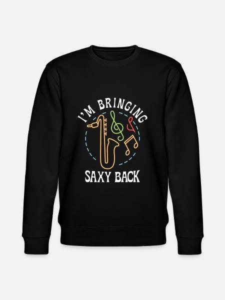 Music Saxophone Classical Music Saxophonist - Stanley/Stella CHANGER Unisex Organic Sweatshirt - black