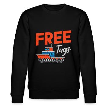 Schlepper Segeln Frei Schlepper Schlepper - Stanley/Stella Unisex Bio-Sweatshirt CHANGER  - Schwarz - Vorne - Nik (191cm) & Marisol (170cm)