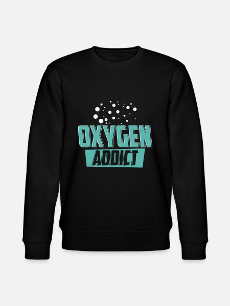 Scuba Diving Addiction Swimming Underwater - Stanley/Stella CHANGER Unisex Organic Sweatshirt - black
