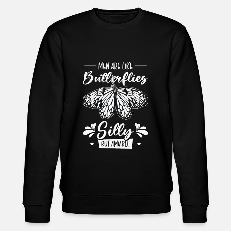 Papillon céleste Silly Men - Sweat bio CHANGER Stanley/Stella Unisexe - noir