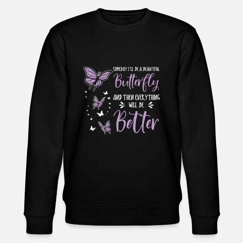 Papillon céleste mystique - Sweat bio CHANGER Stanley/Stella Unisexe - noir