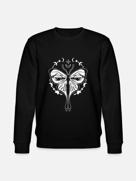 Celestial Butterfly Mystical Butterfly Fan - Stanley/Stella CHANGER Unisex Organic Sweatshirt - black