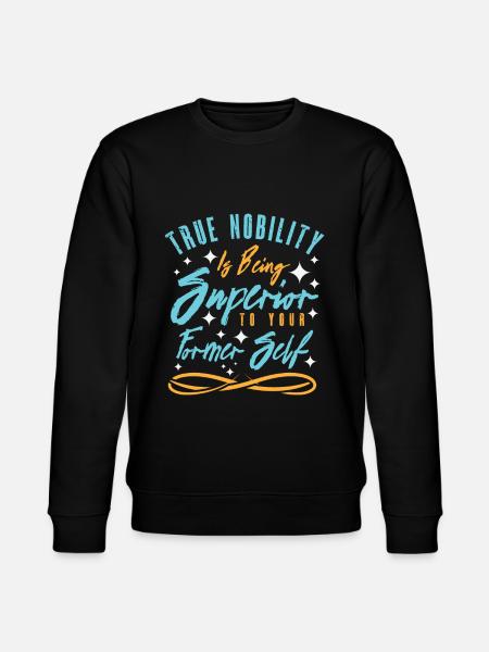 Motiverende adel motivator inspirerende - Stanley/Stella økologisk unisex-sweatshirt CHANGER  - sort