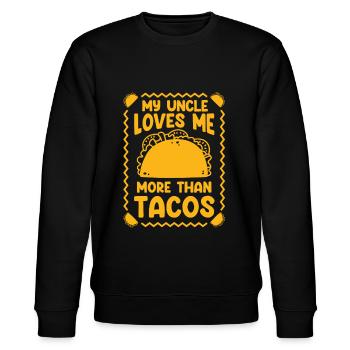 Tacos Mexicain Foodie Burrito Nacho - Sweat bio CHANGER Stanley/Stella Unisexe - noir - Devant - Nik (191cm) & Marisol (170cm)