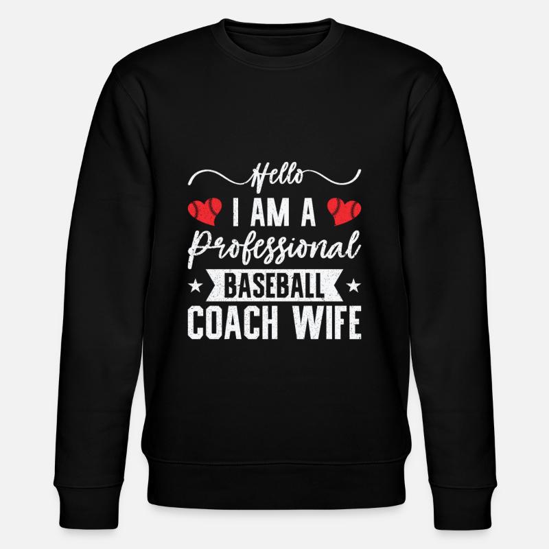 Baseball-Trainerin Ehefrau Berufstätige Mutter - Stanley/Stella Unisex Bio-Sweatshirt CHANGER  - Schwarz