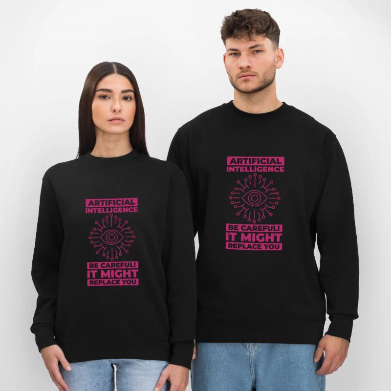 AI Machine Learning Computer Geek Technology Robot Stanley/Stella CHANGER Unisex Organic Sweatshirt