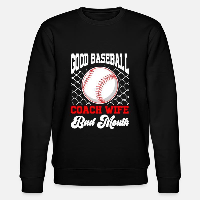 Baseball-Trainerin Ehefrau Berufstätige Mutter - Stanley/Stella Unisex Bio-Sweatshirt CHANGER - Schwarz