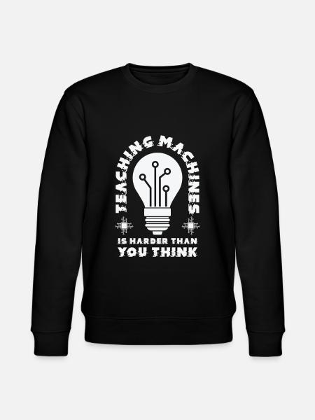 Teaching Machine Learning Artificial Intelligence - Stanley/Stella CHANGER Unisex Organic Sweatshirt - black