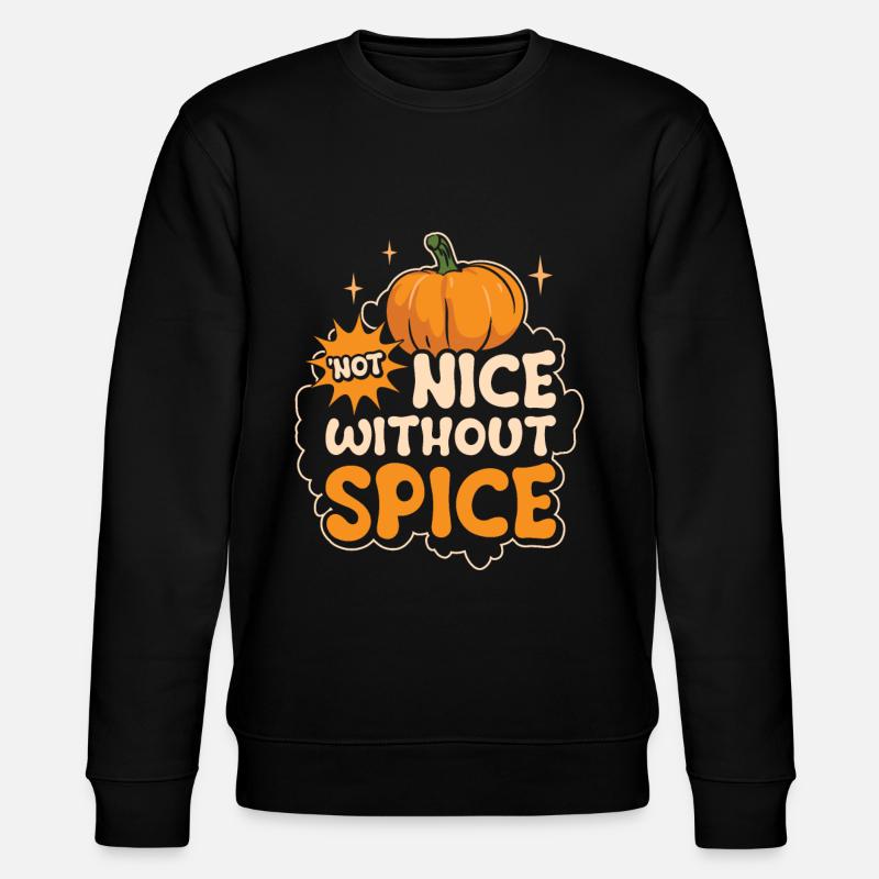 Pumpkin Spice Latte Kaffee-Liebhaber - Stanley/Stella Unisex Bio-Sweatshirt CHANGER  - Schwarz