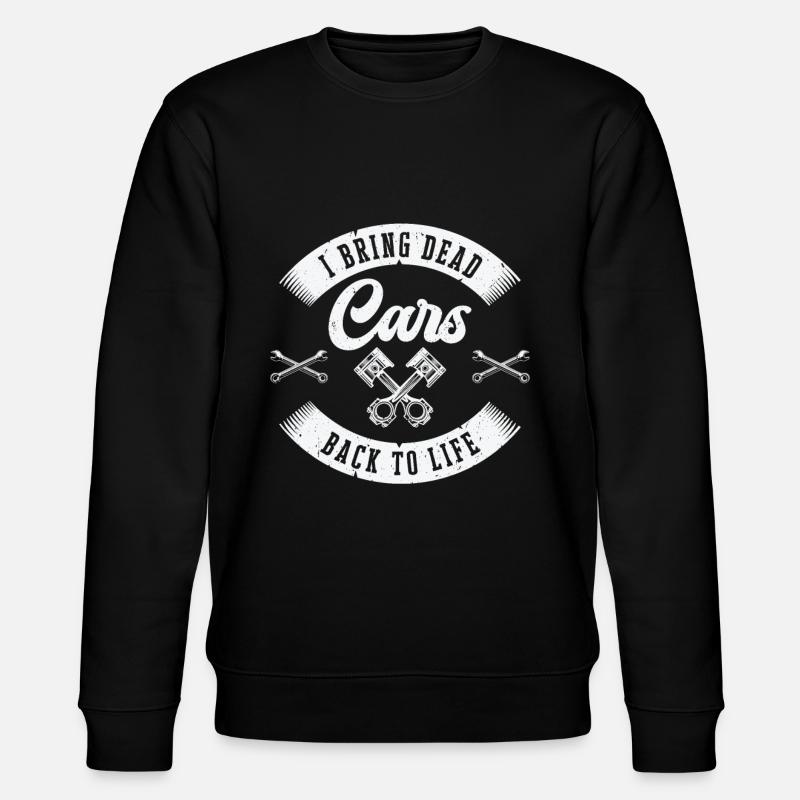 Car Mechanic Auto Engine Repair - Stanley/Stella CHANGER Unisex Organic Sweatshirt - black