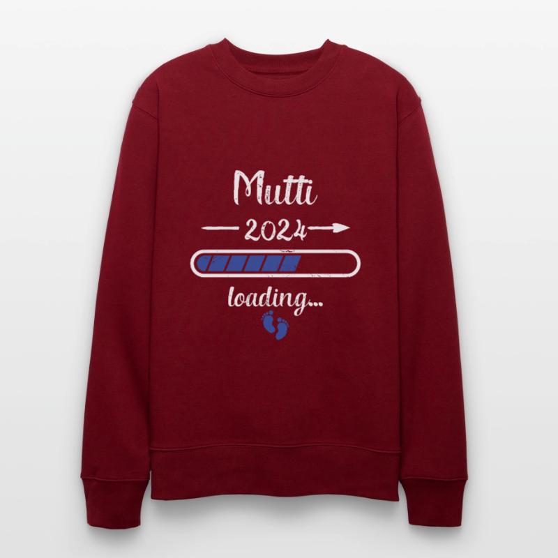 Mutti 2024 Loading Schwangerschaft Mutter Mutter Stanley/Stella Unisex Bio-Sweatshirt CHANGER 