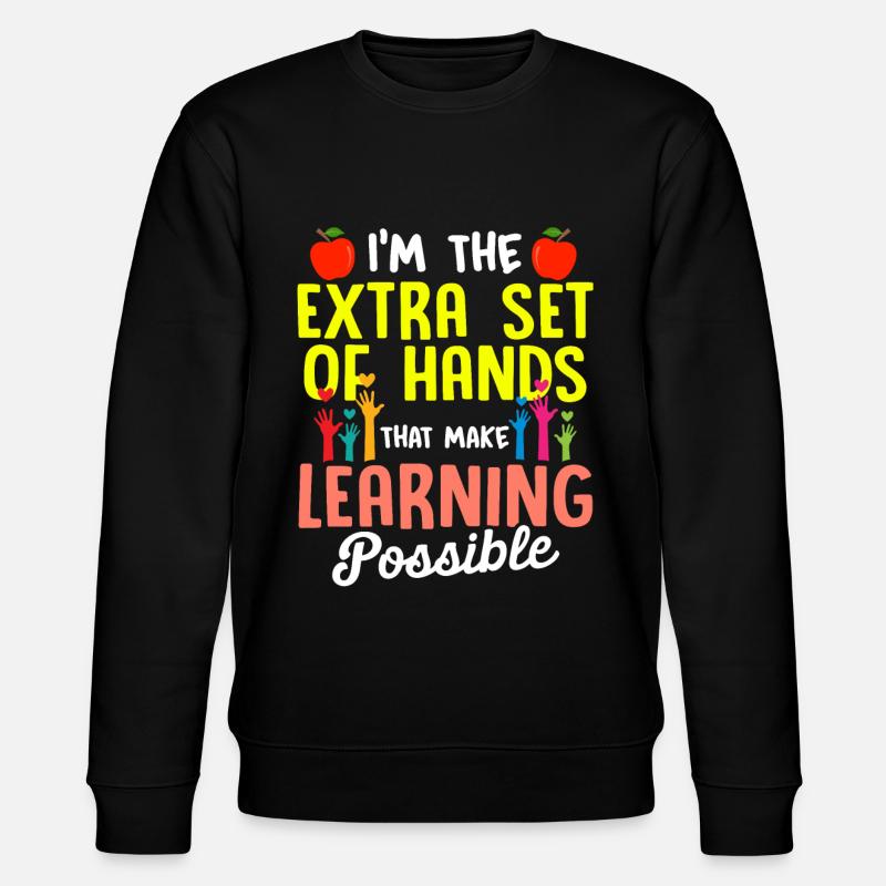 Paraprofessional Teacher Para Educator - Stanley/Stella CHANGER Unisex Organic Sweatshirt - black