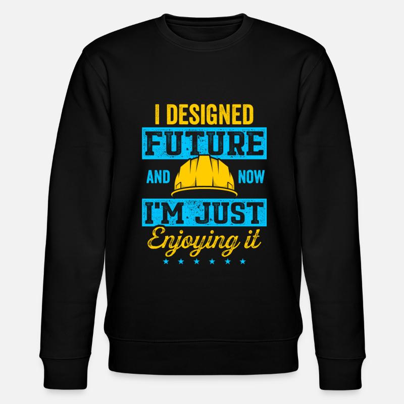 Retired Architect Architecture Retirement - Stanley/Stella CHANGER Unisex Organic Sweatshirt - black