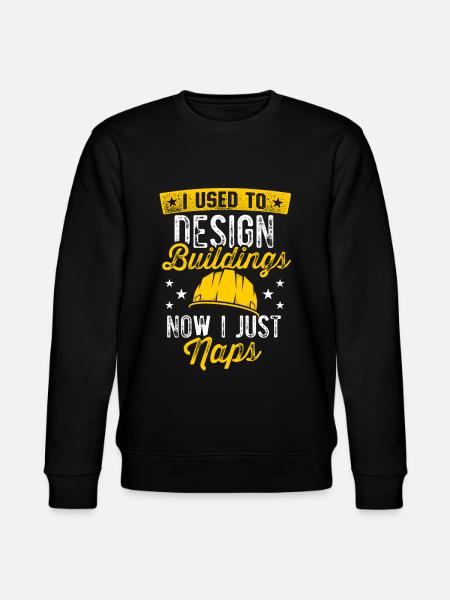 Retired Architect Architecture Retirement - Stanley/Stella CHANGER Unisex Organic Sweatshirt - black