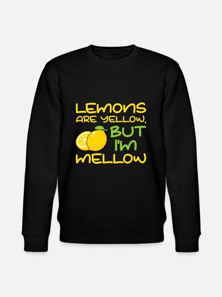 Lemon Fruit Lemonade Citrus - Stanley/Stella CHANGER Unisex Organic Sweatshirt - black