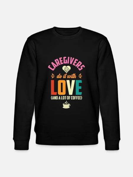 Caregiver Nurse Nursing Caregiving - Stanley/Stella CHANGER Unisex Organic Sweatshirt - black