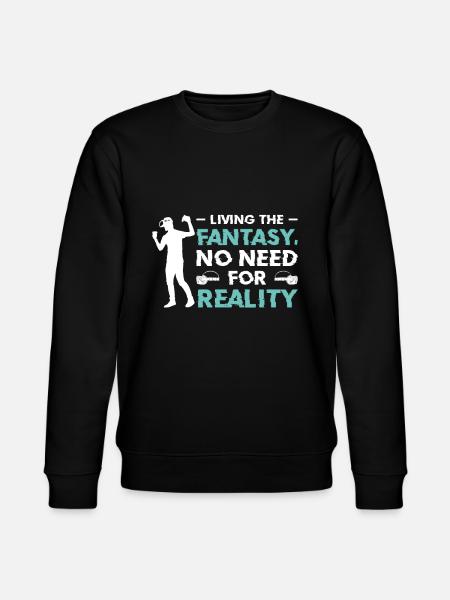 Simulation Fantasy Reality Science Fiction - Stanley/Stella CHANGER Unisex Organic Sweatshirt - black
