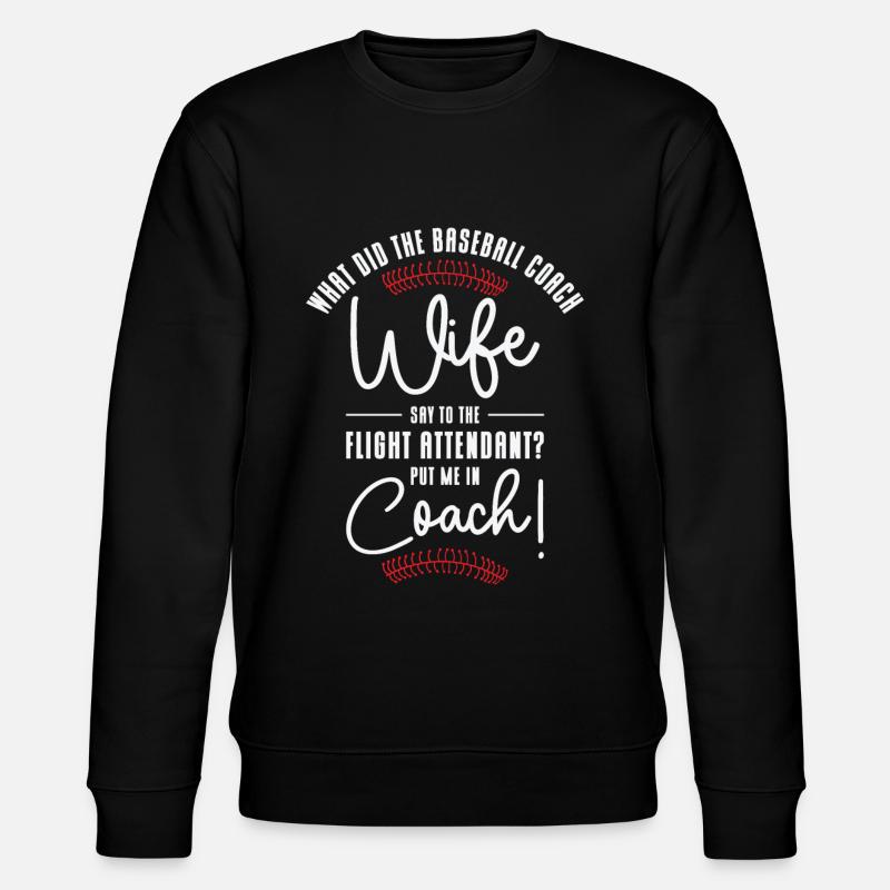 Baseball-Trainerin Ehefrau Berufstätige Mutter - Stanley/Stella Unisex Bio-Sweatshirt CHANGER  - Schwarz