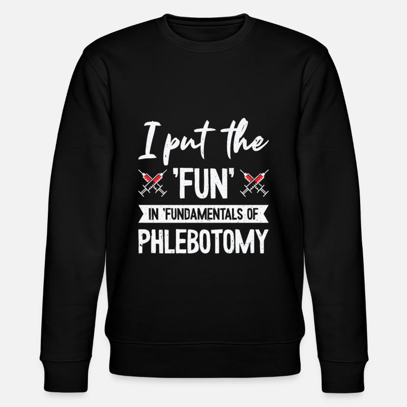 Phlébotomiste Phlébotomie Infirmière Tech - Sweat bio CHANGER Stanley/Stella Unisexe - noir