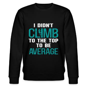 Cell Tower Climber Climbing Technician - Stanley/Stella CHANGER Unisex Organic Sweatshirt - black - Front - Nik (191cm) & Marisol (170cm)