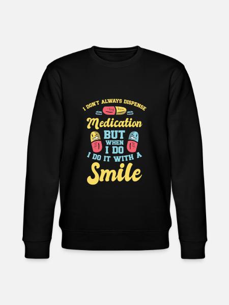 Pharmacy Technician Pharmacist Tech CPHT - Stanley/Stella CHANGER Unisex Organic Sweatshirt - black