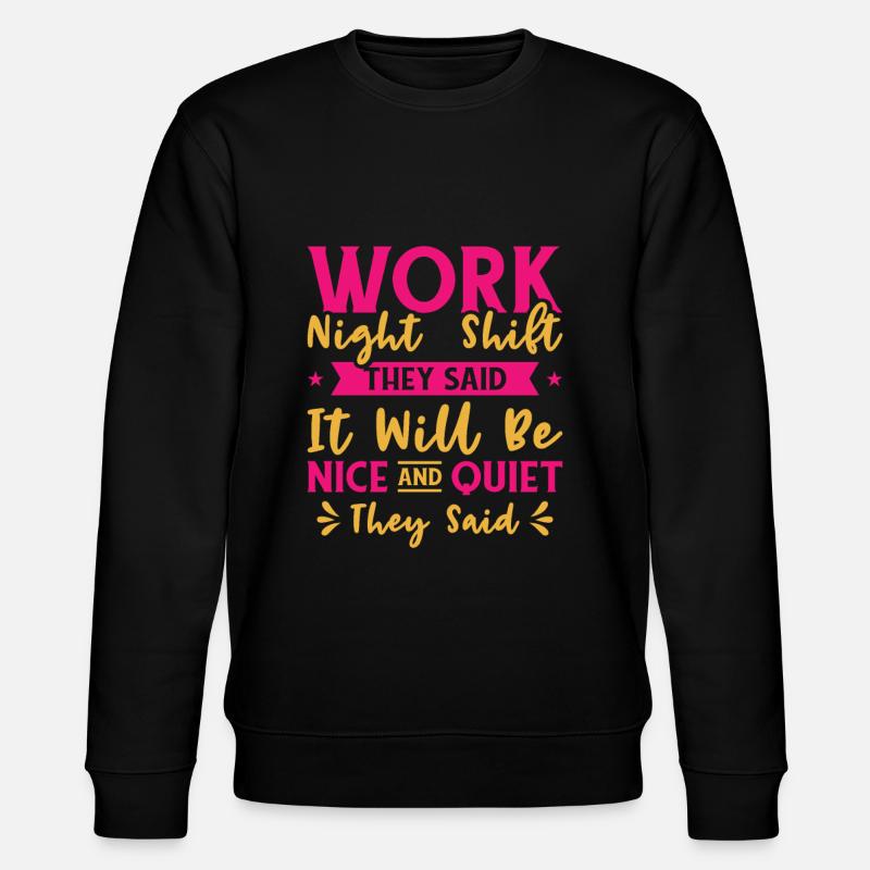Nachtschichtarbeiterin Friedhofsdienst - Stanley/Stella Unisex Bio-Sweatshirt CHANGER - Schwarz