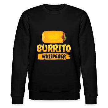 Burrito Mexikanisches Essen Liebhaber - Stanley/Stella Unisex Bio-Sweatshirt CHANGER  - Schwarz - Vorne - Nik (191cm) & Marisol (170cm)
