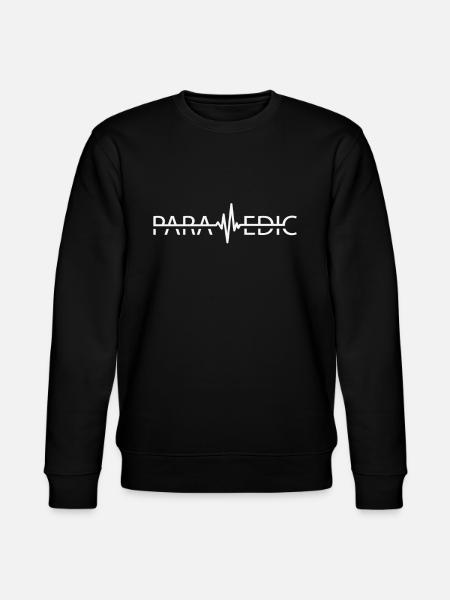 Paramedic Heartbeat - Stanley/Stella CHANGER Unisex Organic Sweatshirt - black