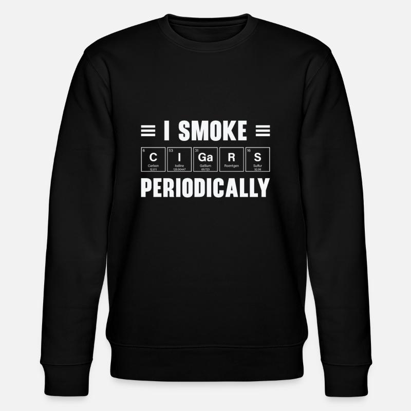 Cigar Smoking Cigars Smoker - Stanley/Stella CHANGER Unisex Organic Sweatshirt - black