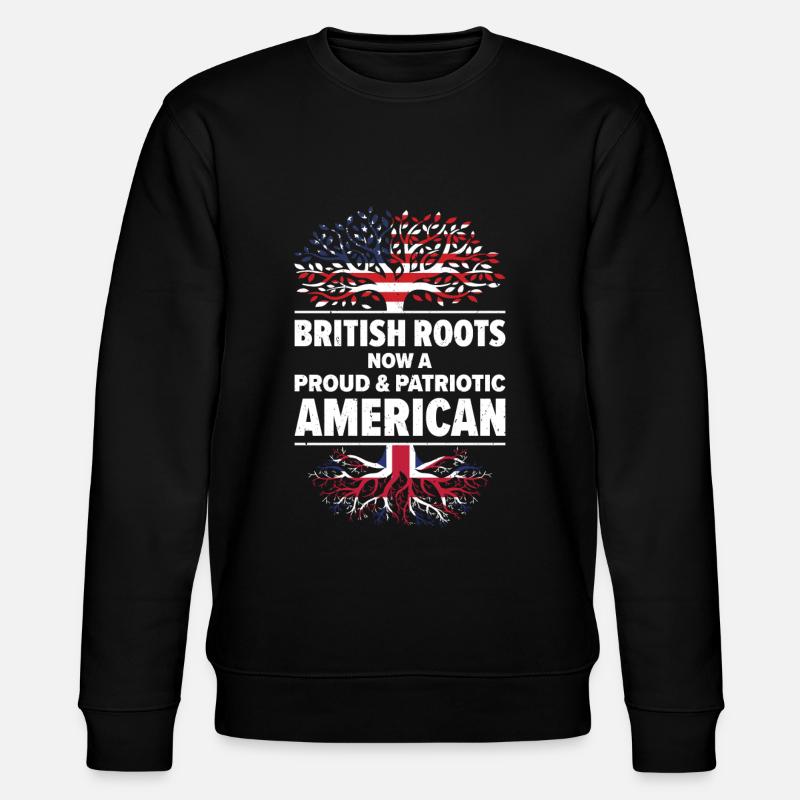 British American Patriot États-Unis cultivé - Sweat bio CHANGER Stanley/Stella Unisexe - noir