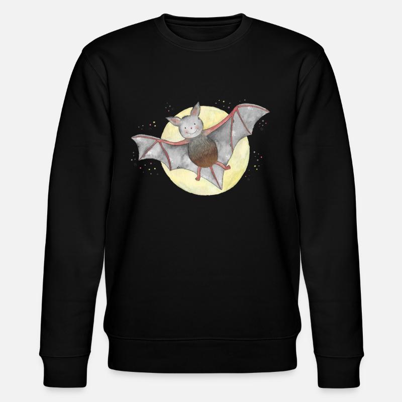 Bat Vampire Teeth - Stanley/Stella CHANGER Unisex Organic Sweatshirt - black