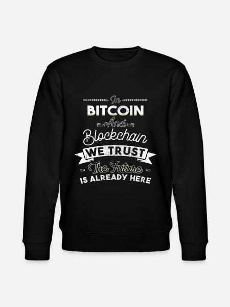 IN BITCOIN WE TRUST - Stanley/Stella CHANGER Unisex Organic Sweatshirt - black
