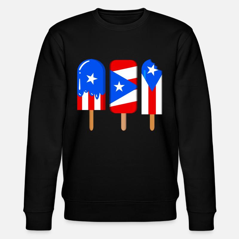 Puerto Rico - Stanley/Stella Unisex Bio-Sweatshirt CHANGER  - Schwarz